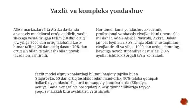 ASAB markazlarining oziga xosligi 3
