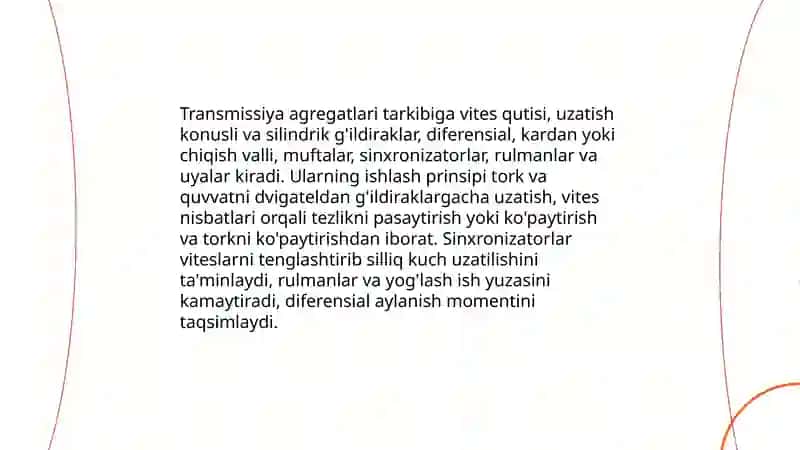 Transmissiya Agregatlari 3