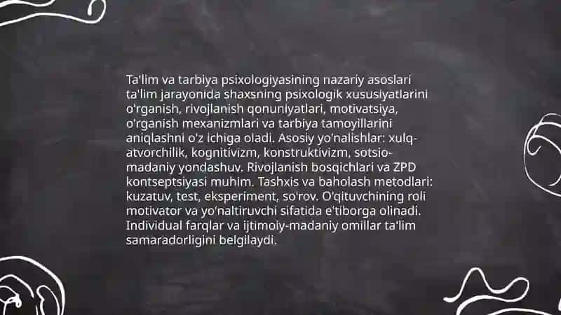 Taʼlim va tarbiya psixologiyasi 3