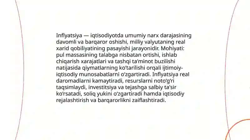 Inflyatsiya mohiyati va turlari 3