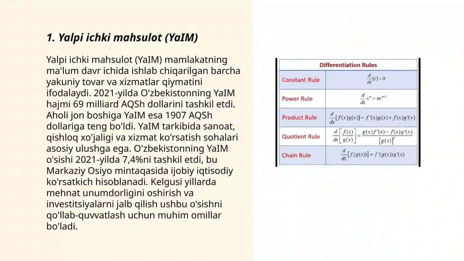 Yalpi ichki mahsulot (YaIM) 3