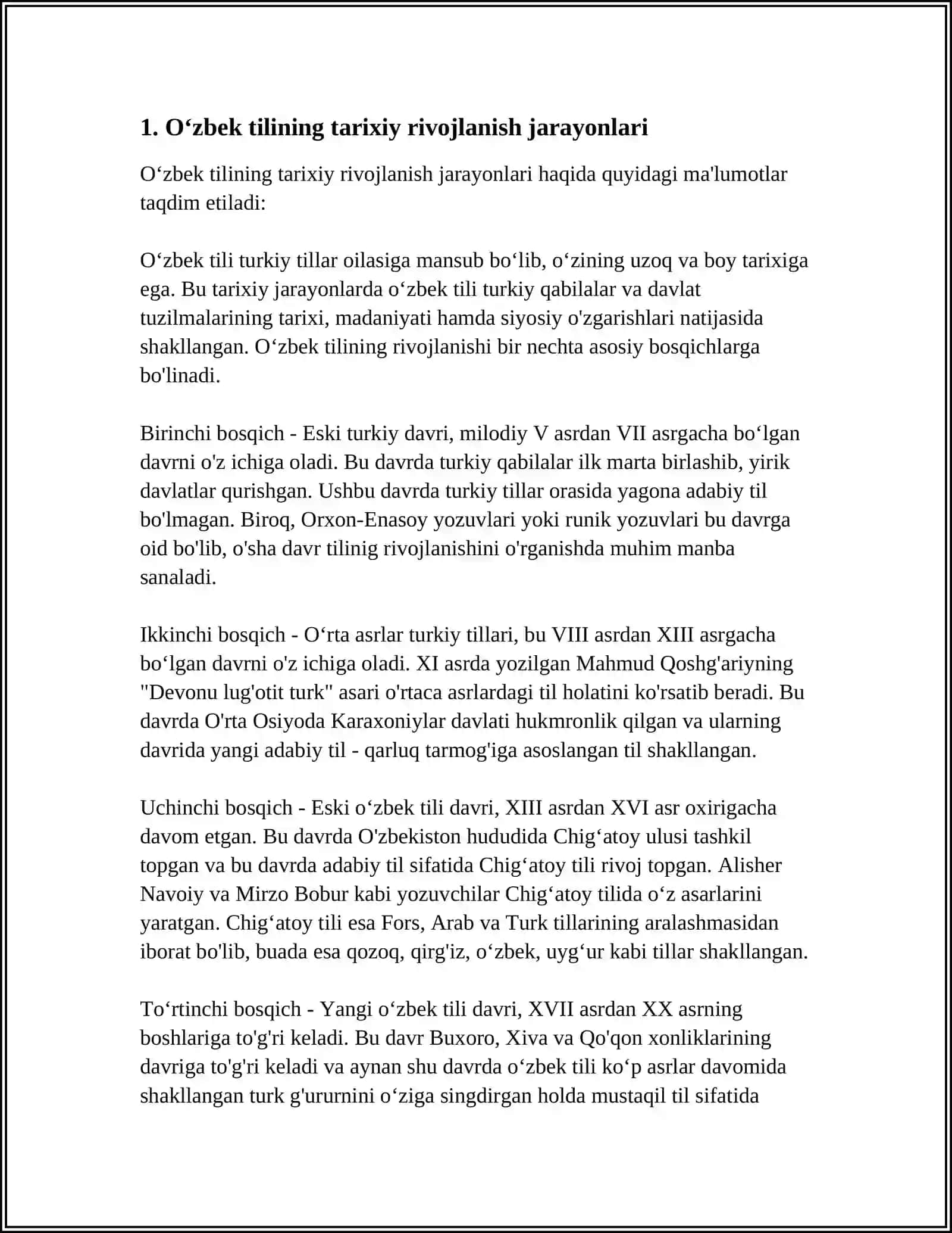 O‘zbek tilshunosligi va uning rivojlanish yoʻllari 3