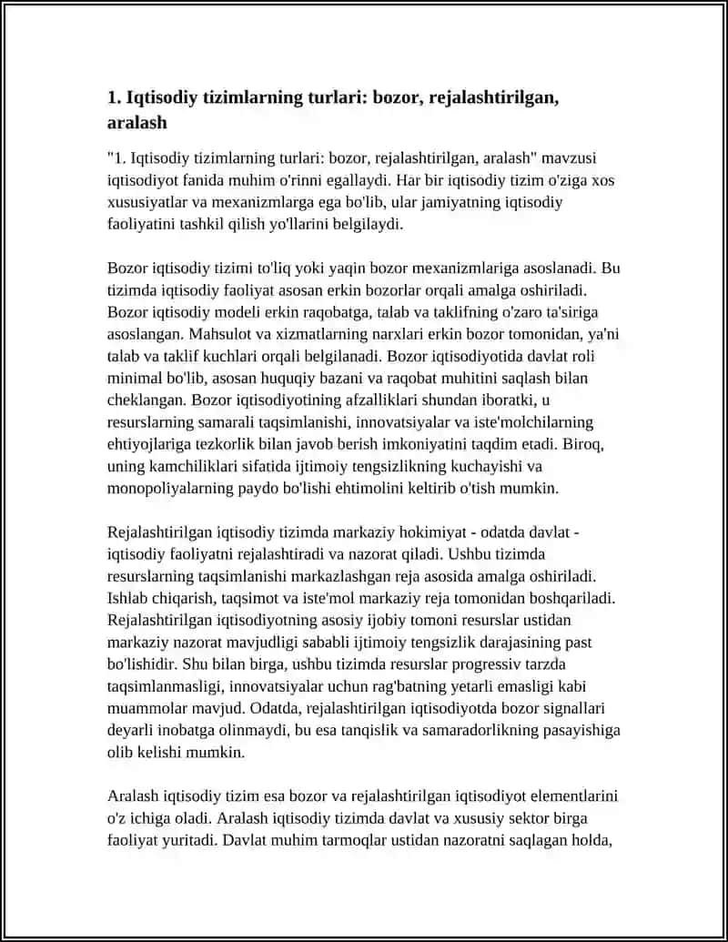IQTISODIY TIZIMLAR VA MULKCHILIK 3