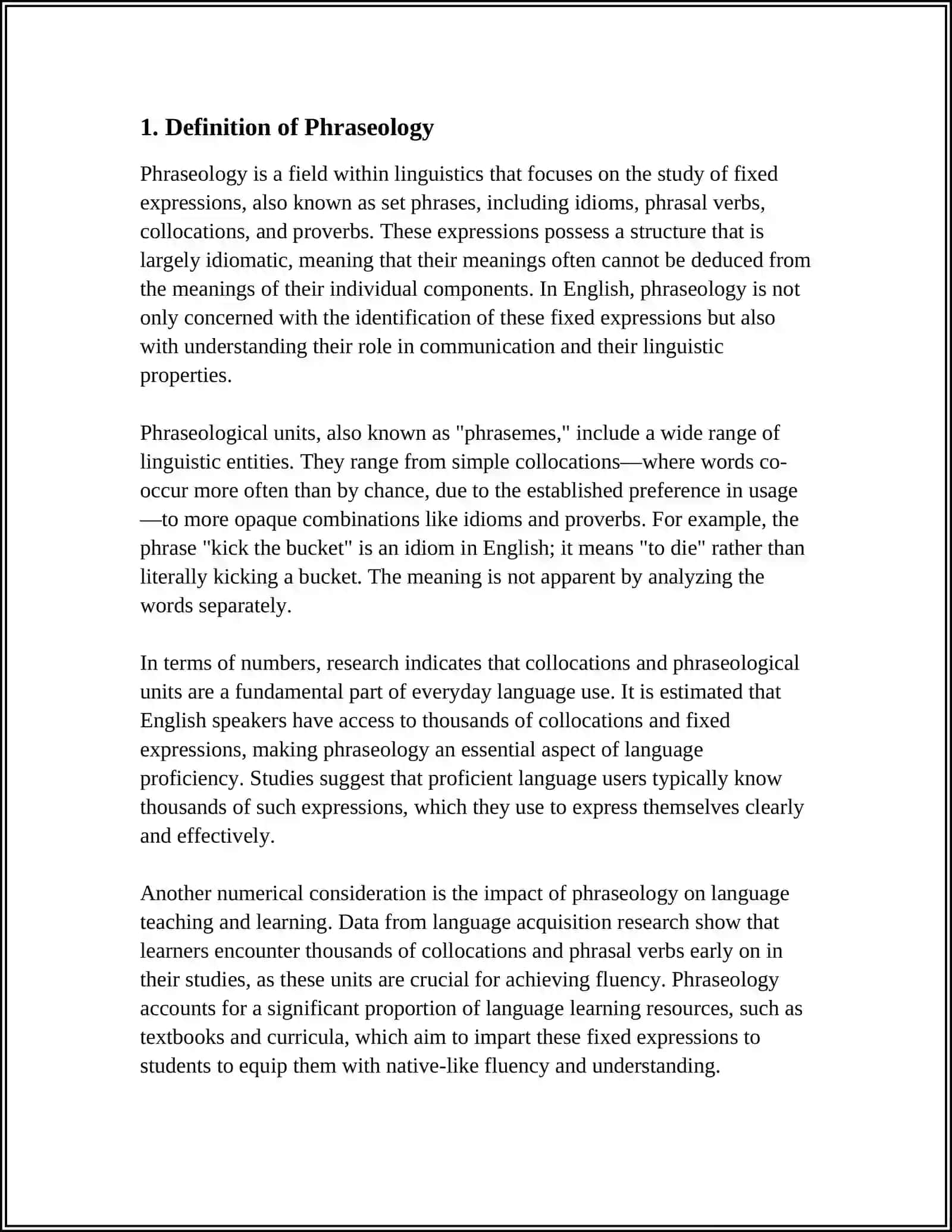 PHRASELOGY,THE PHENOMENON OF PHRASIOGICAL EQUIVALENCE 3