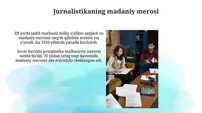 Jurnalistikaning madaniy-tarixiy masalalari 3