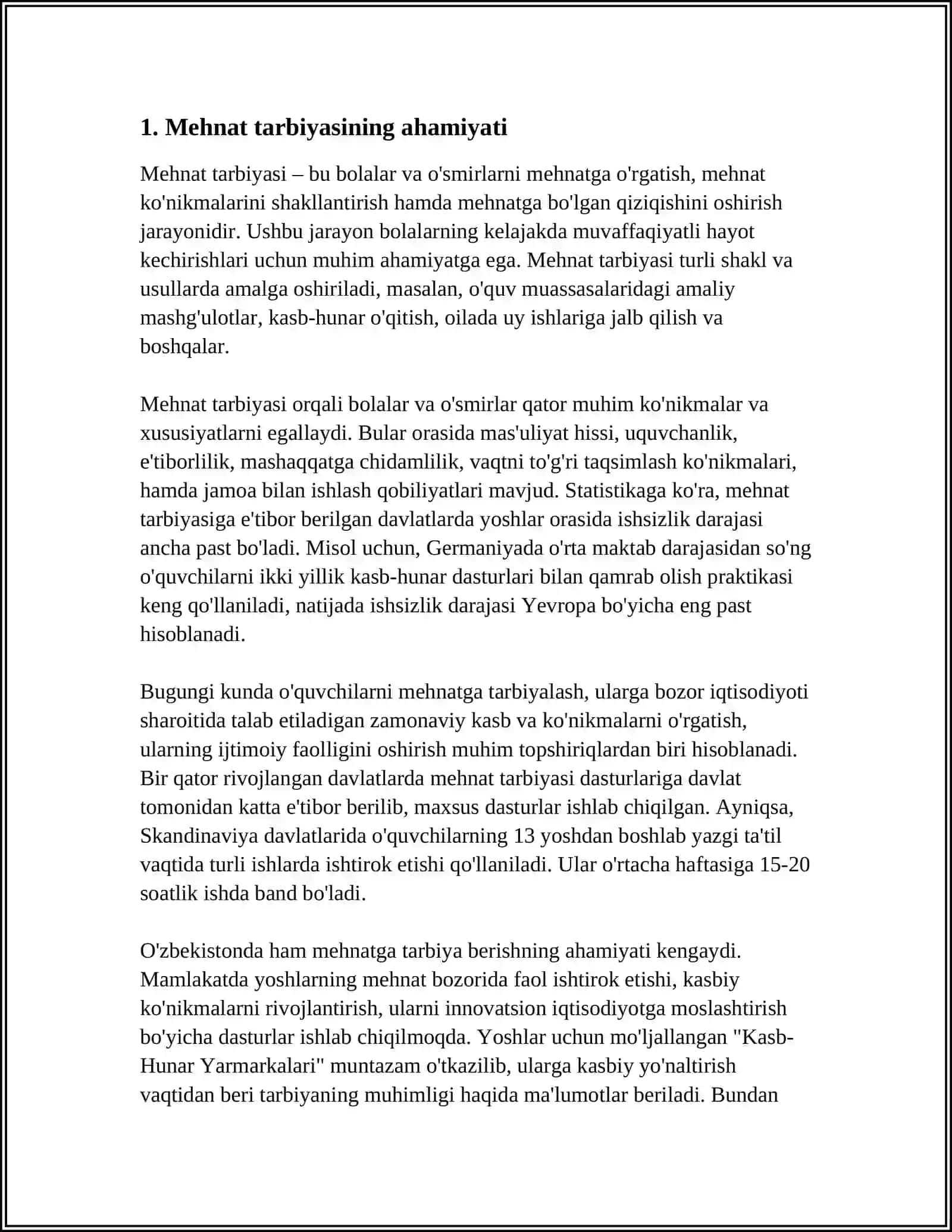 MEHNAT TARBIYASI 3