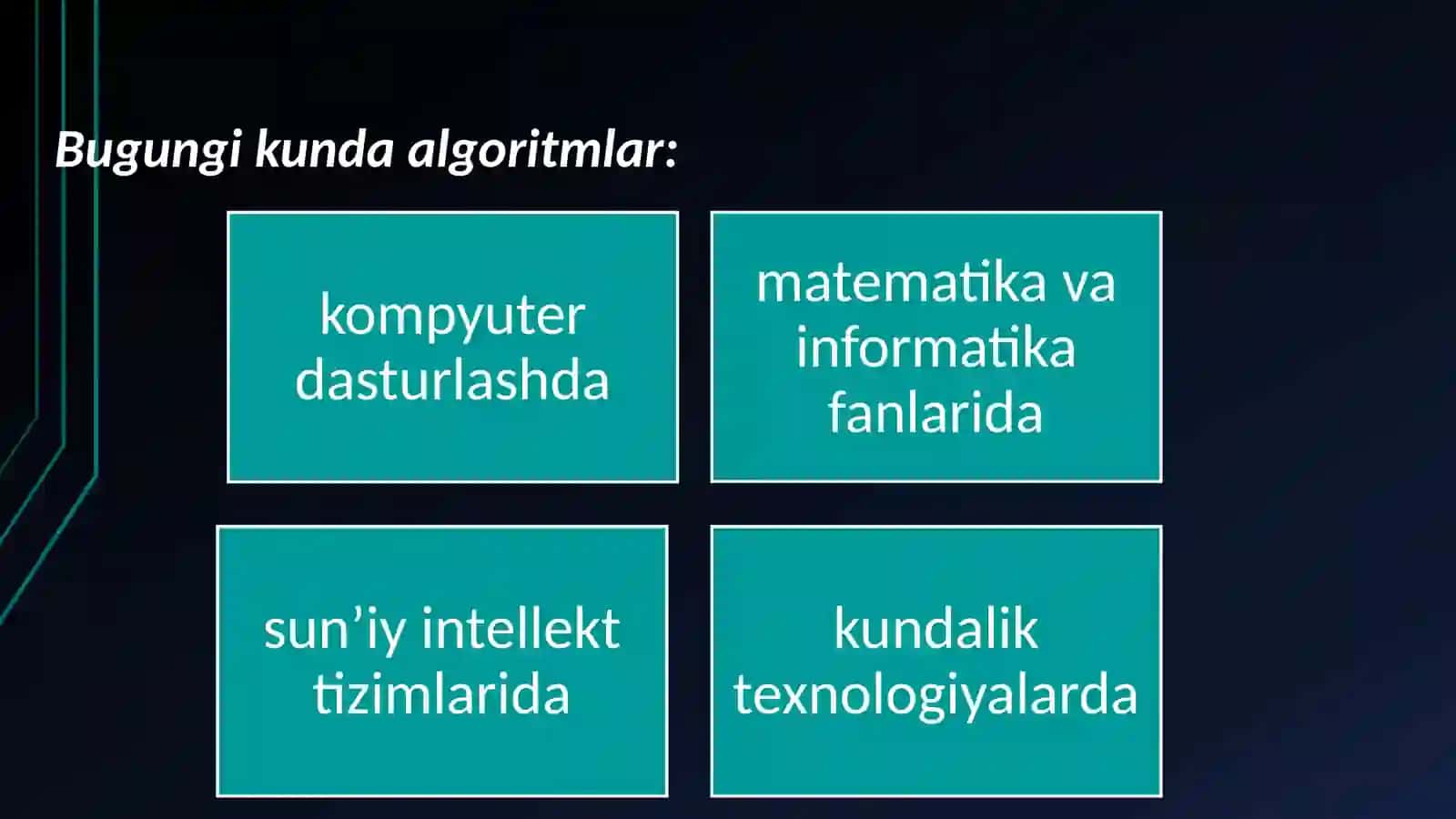 Dasturlash tillari va ularning tasnifi (To'liq slayd) 3
