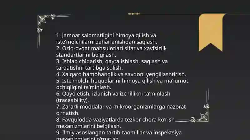 Kodeks alimintarus vazifalari 3