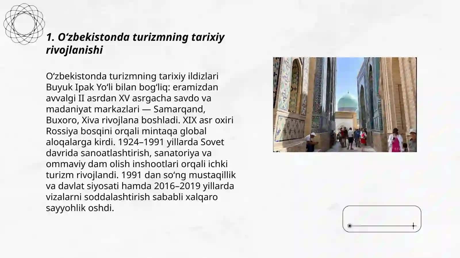 Oʻzbekistonda turizmning rivojlanishi 3