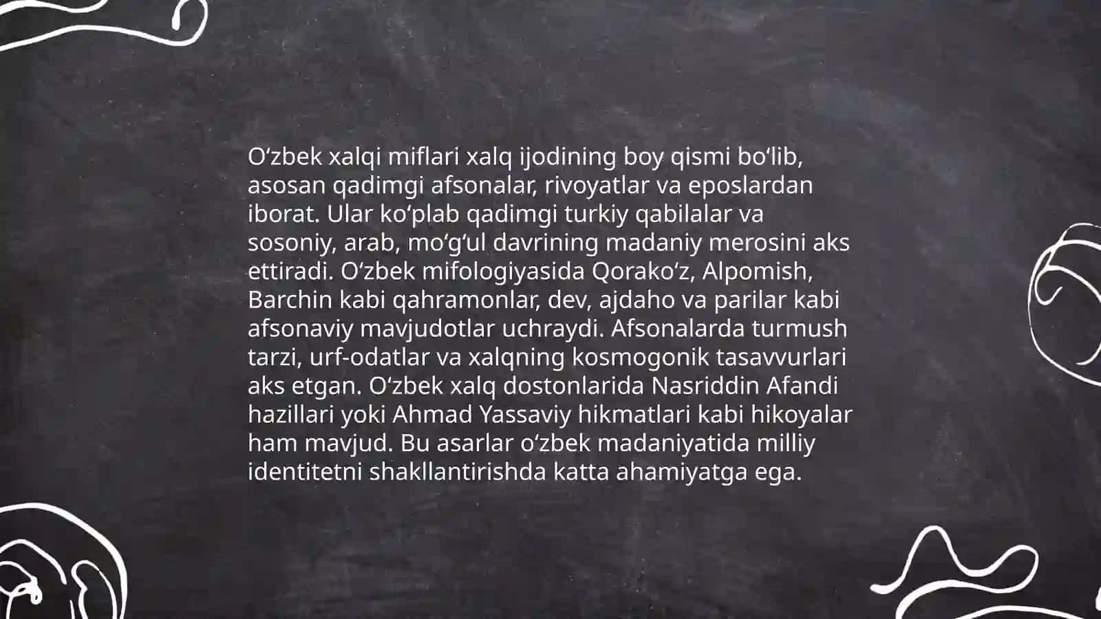 O'zbek xalqi miflari 3