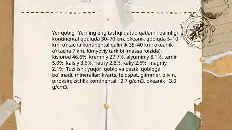 Yerning geografik qobigʻi. Atmosfera 3