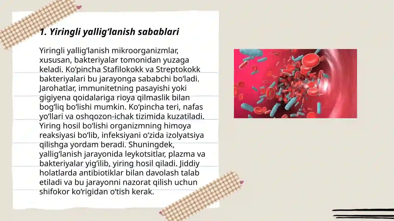 Yiringli yallig‘lanish va jarohat infeksiya qo'zg'atchilar 3