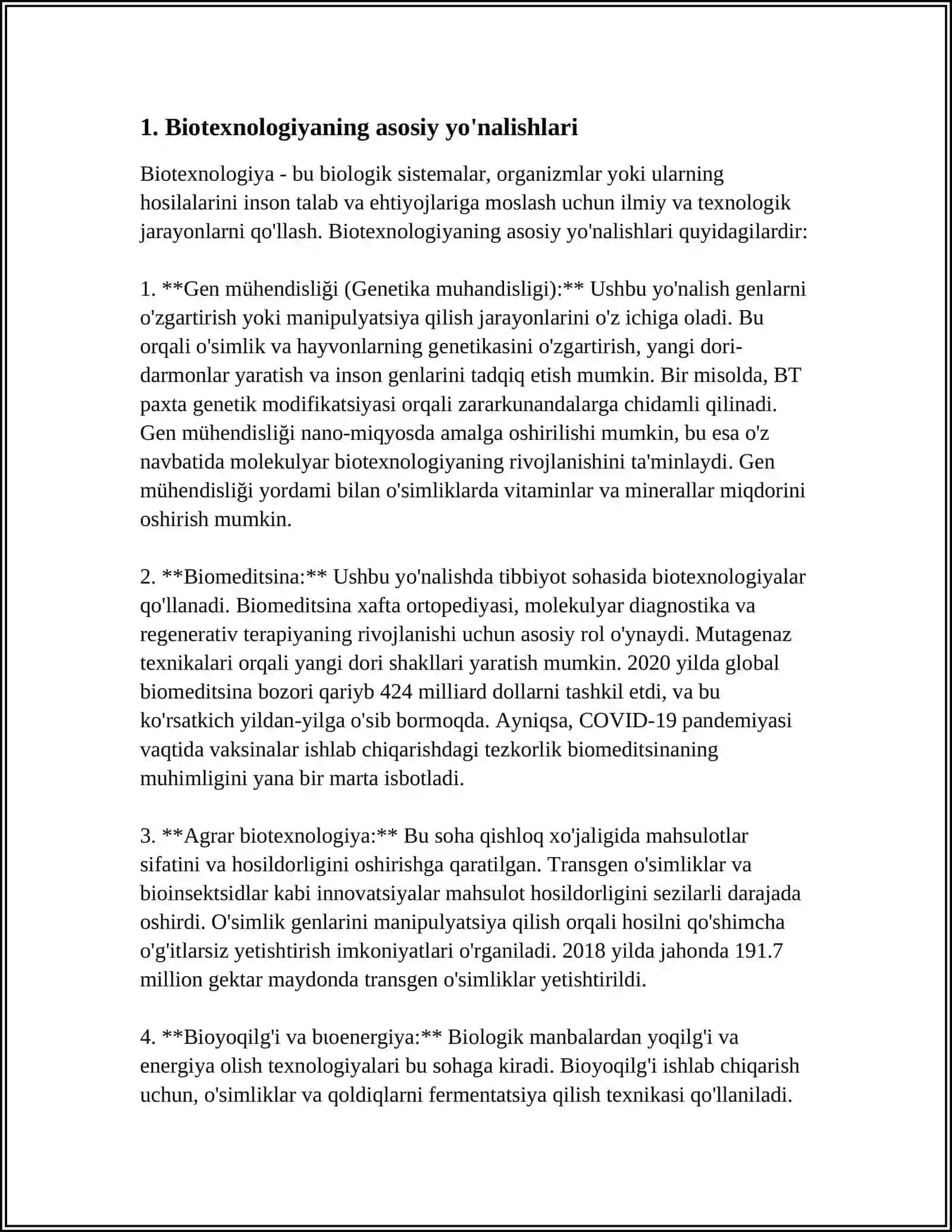BIOTEXNOLOGIYA VA BIOXAFSIZLIK 3