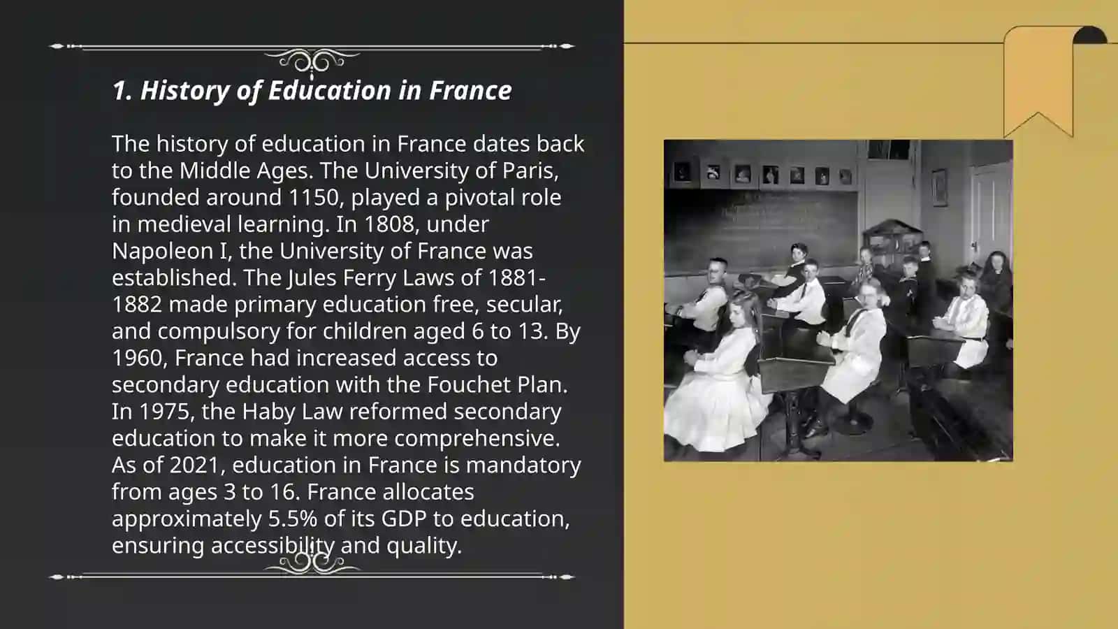 Education of France 3