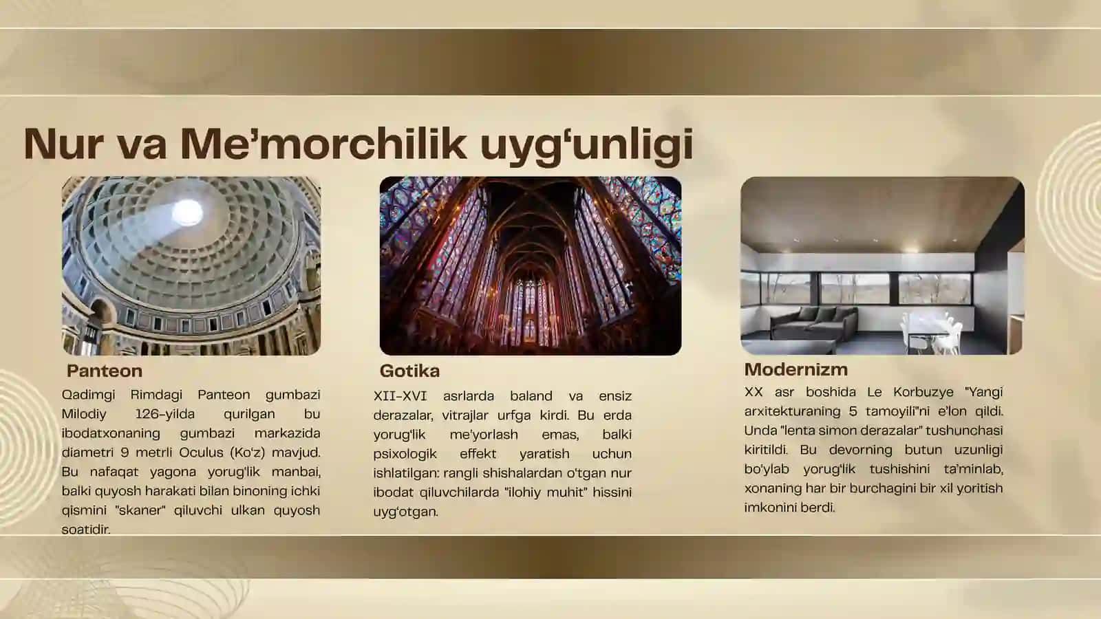 TURLI MAQSADLI XONALARDA TABIIY YORITISHNI ME’YORLASH 3