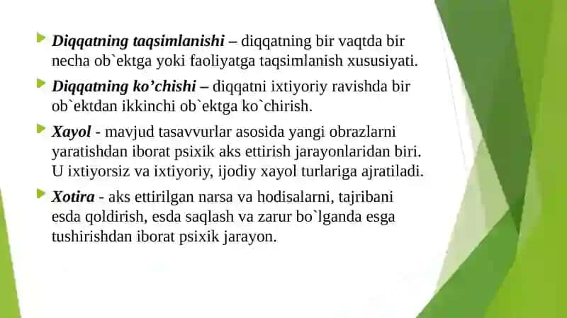 BILISH JARAYONLARI PSIXODIAGNOSTIKA 3