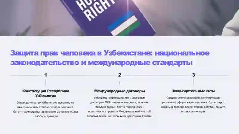 Создание гарантий прав и свобод человека в Узбекистане 3