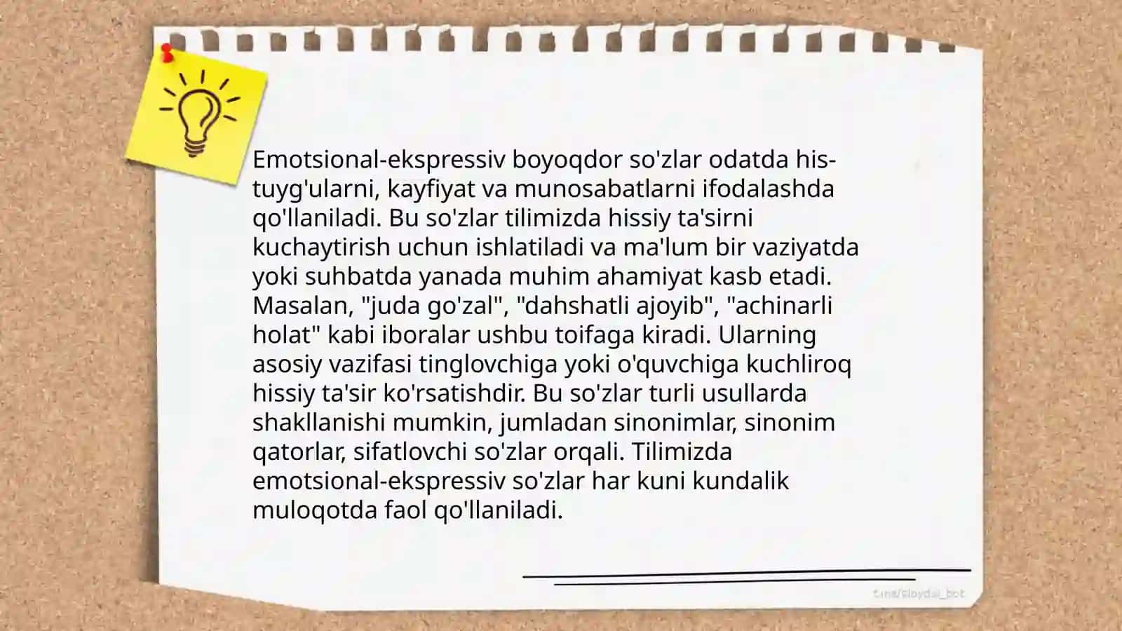 Emotsional-ekspressiv so'zlar 3