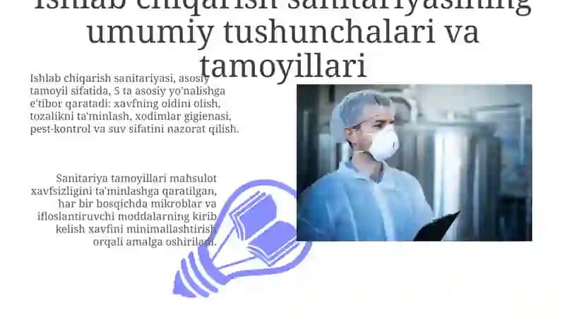 Ishlab chiqarish sanitariyasining umumiy tushuncha va tamoyillar 3