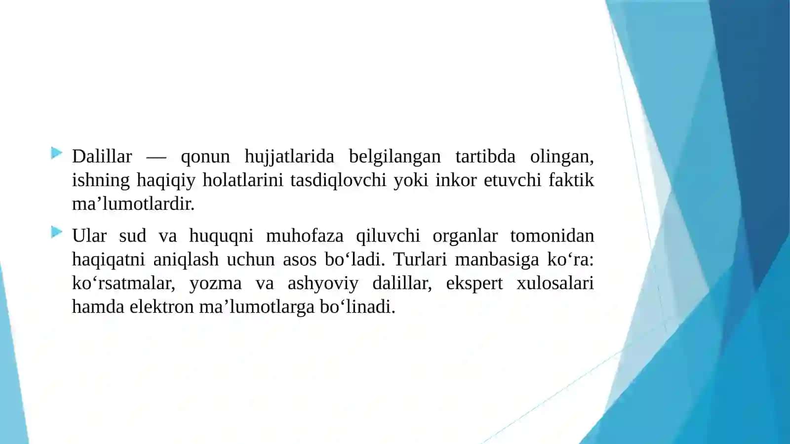 DALILLAR TUSHUNCHASI VA UNING TURLARI 3