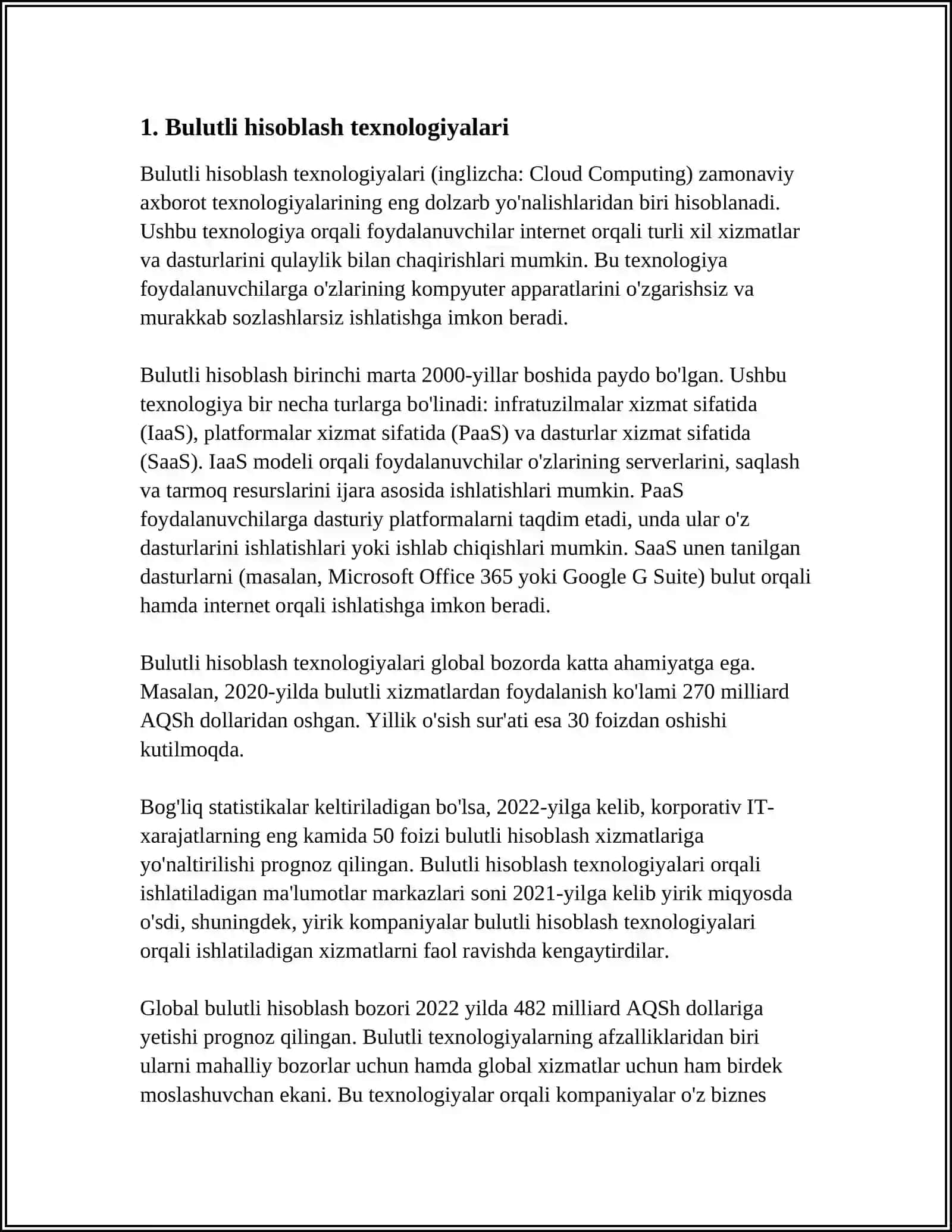 Bulutli Axborot Texnologiyalari 3