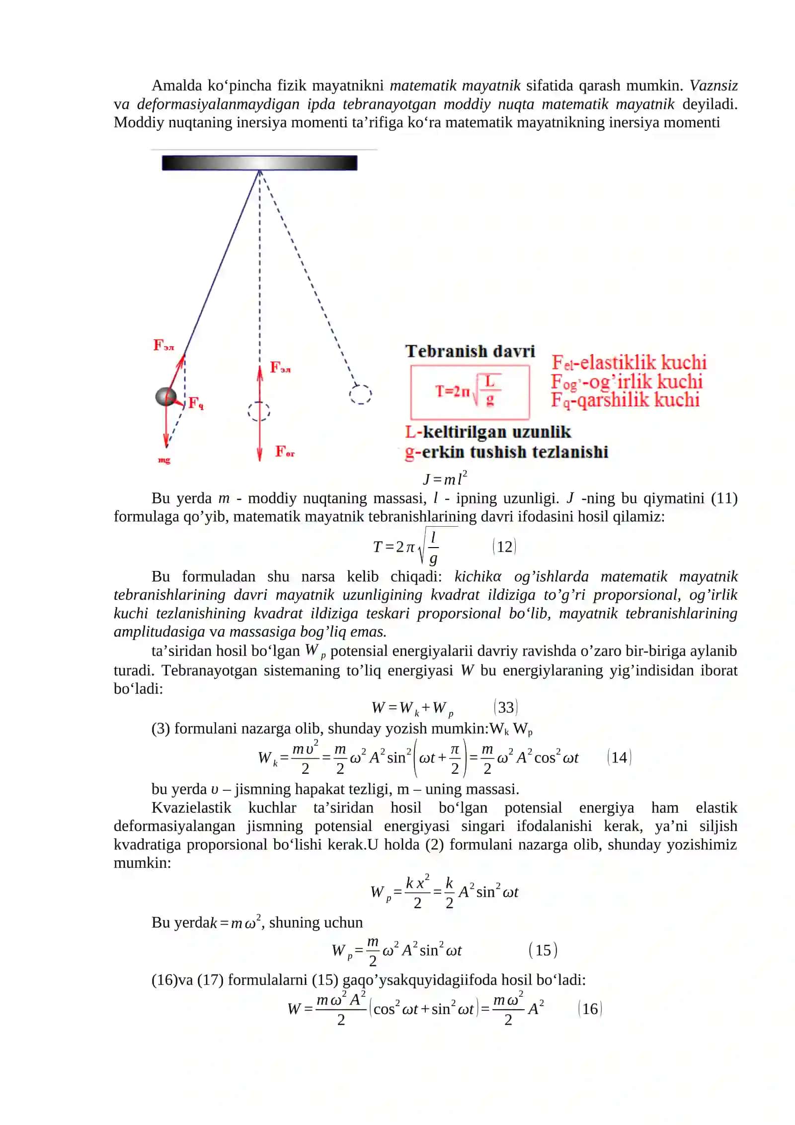 Tebranma harakat dinamikasi 3