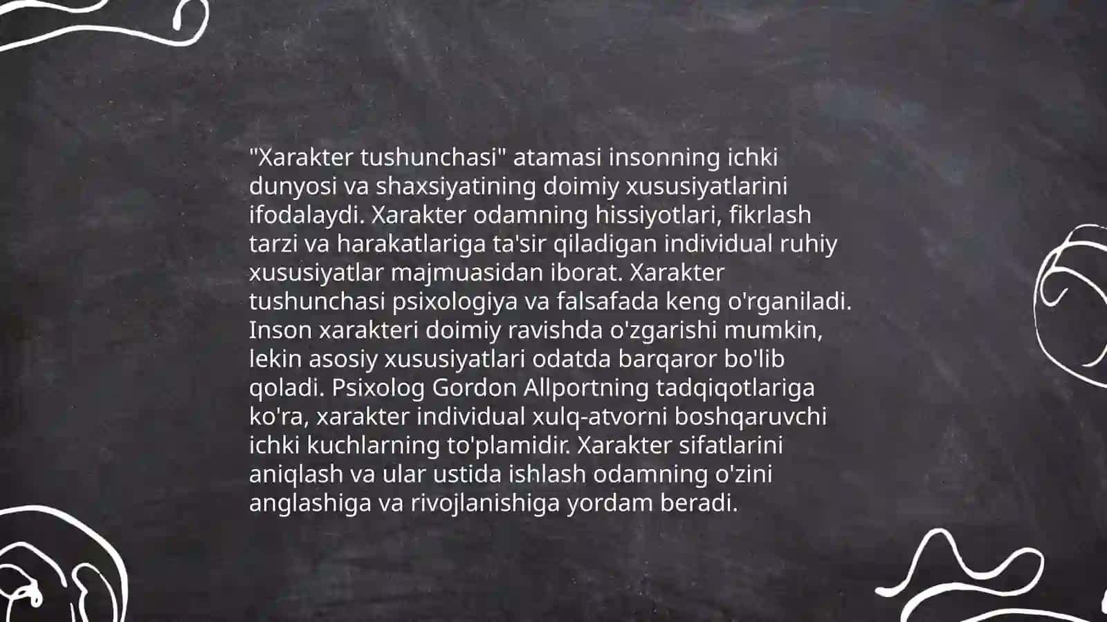 Xarakter tushunchasi 3