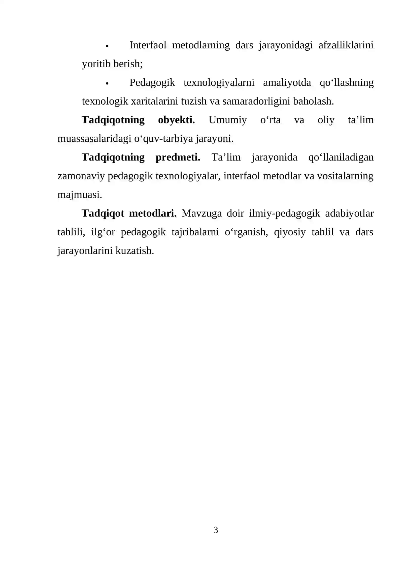 PEDAGOGIK TEXNOLOGIYALAR VA METODLAR 3