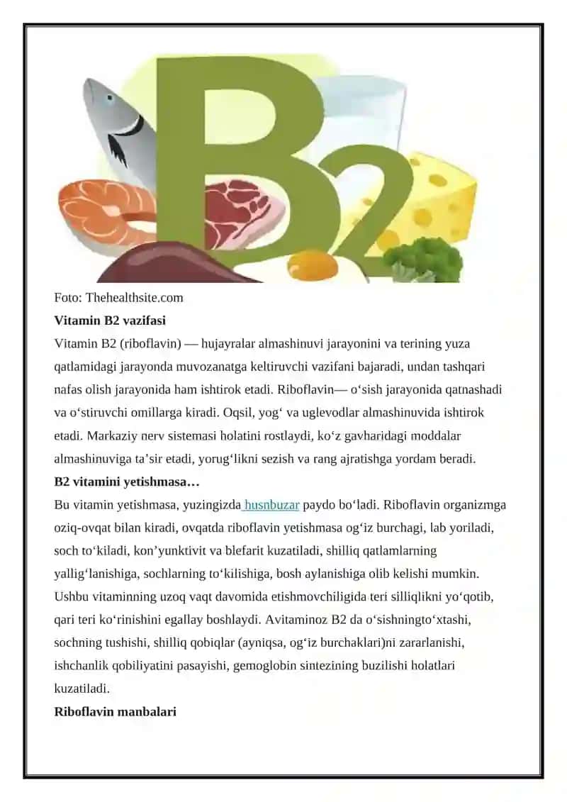 Vitamin B1 yoki tiamin 3