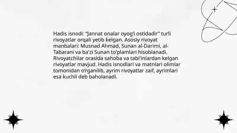 Jannat onalar oyogʻi ostidadir 3