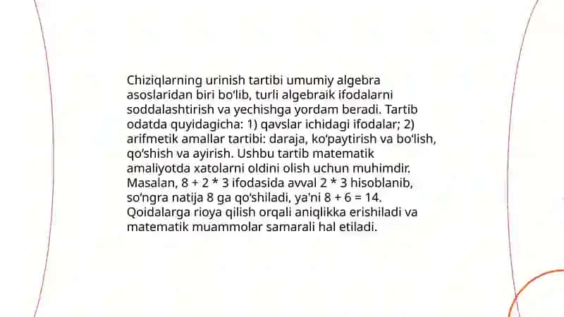 Chiziqlarning urinish tartibi 3