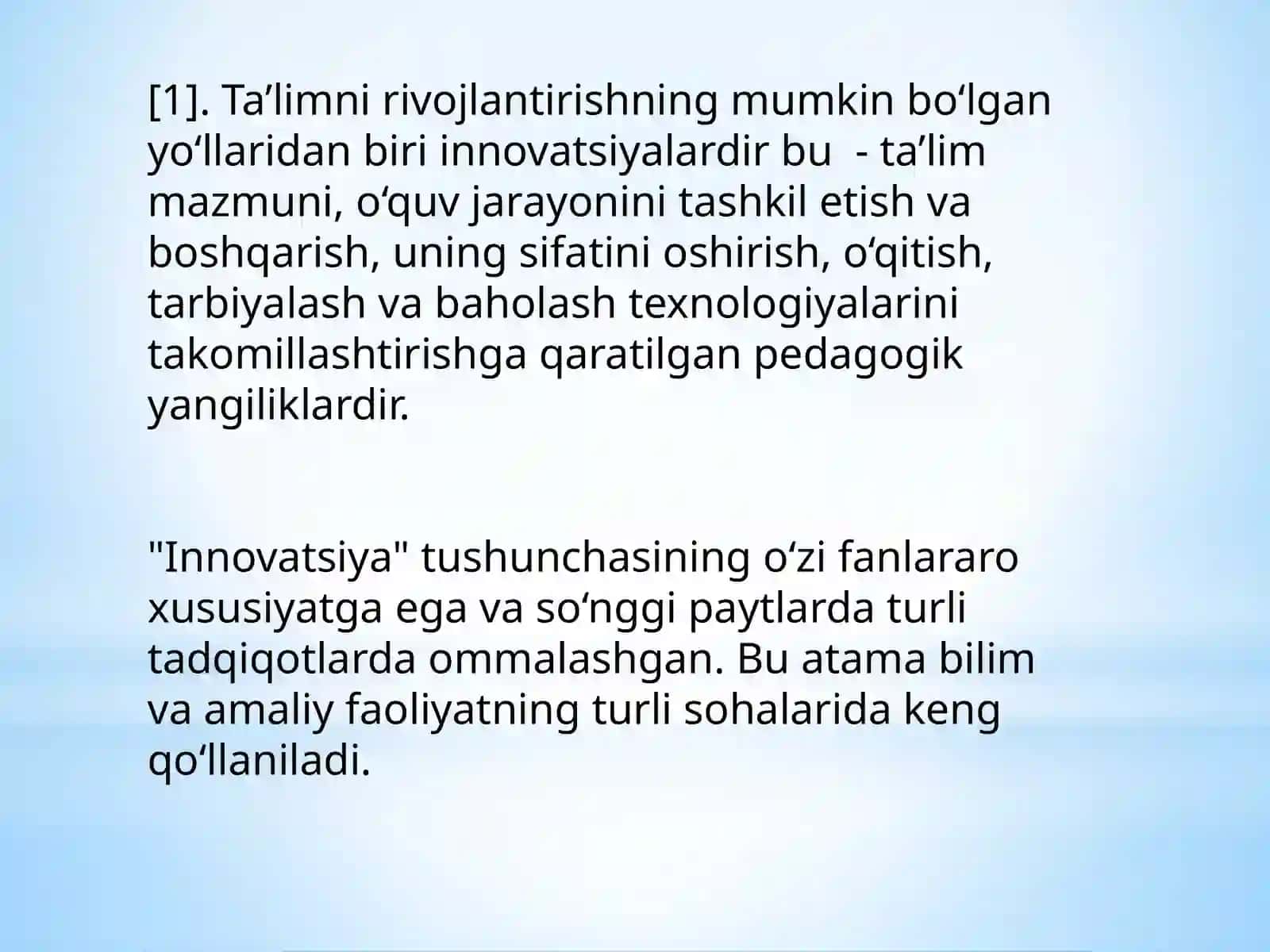 Pedagogik faoliyatda innovatsiyalar 3