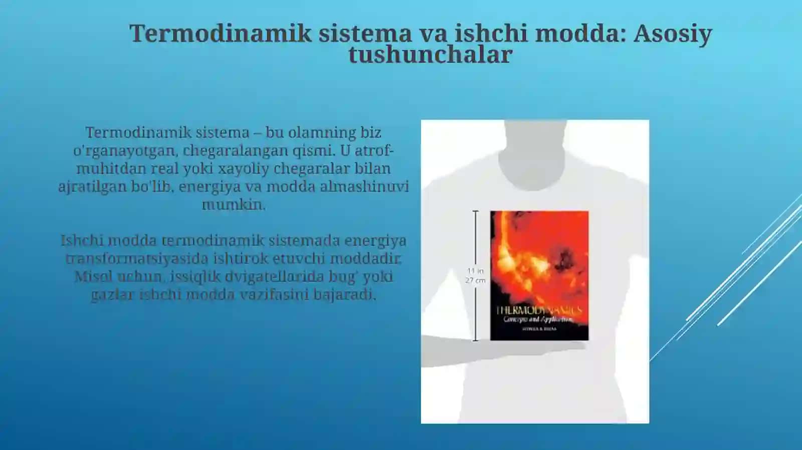Termodinamik jisim va ishchi jism tushunchasi 3