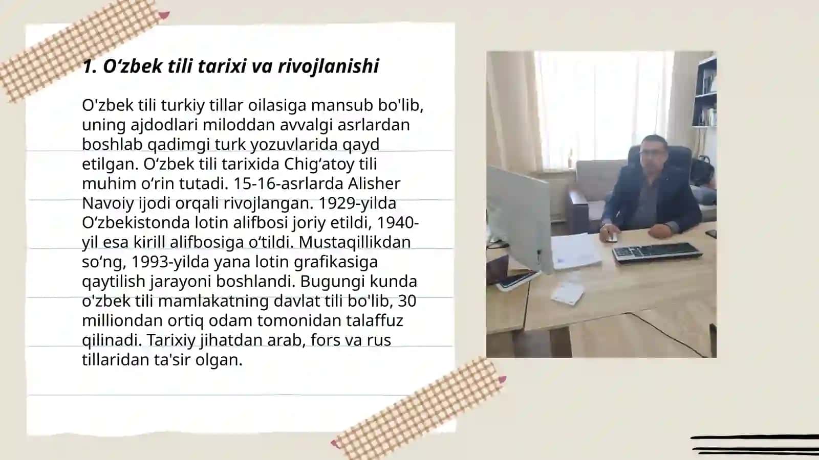 O'zbek tilshunosligi va uning rivojlanish yo'llari 3