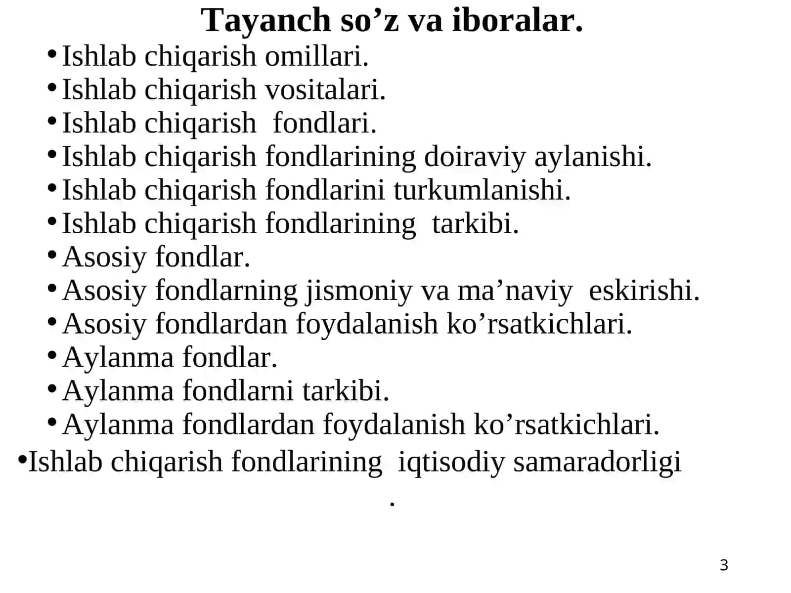 Ishlab chiqarish fondlari 3