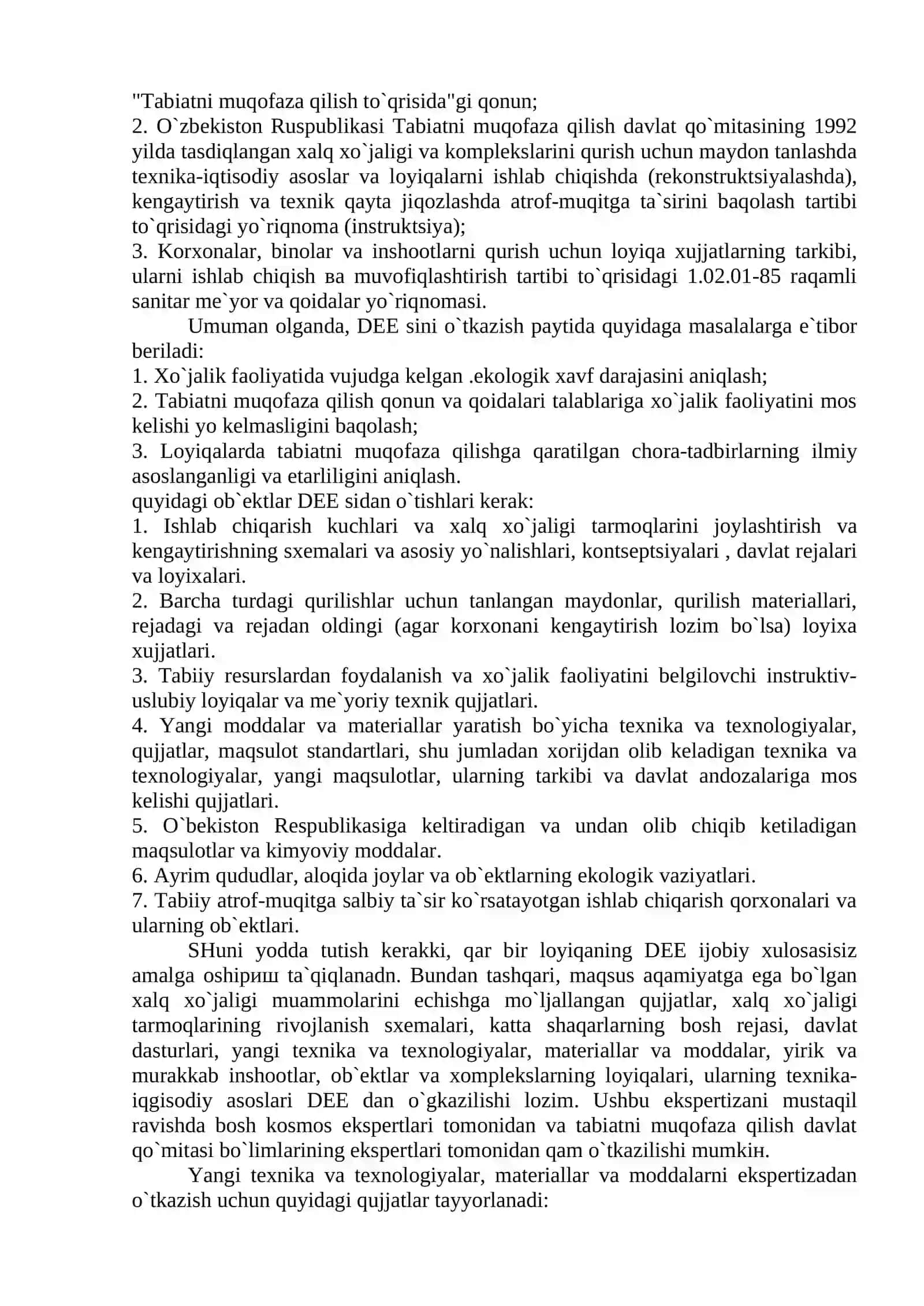 Davlat ekologik ekspertizasi.monitoring va uning turlari 3