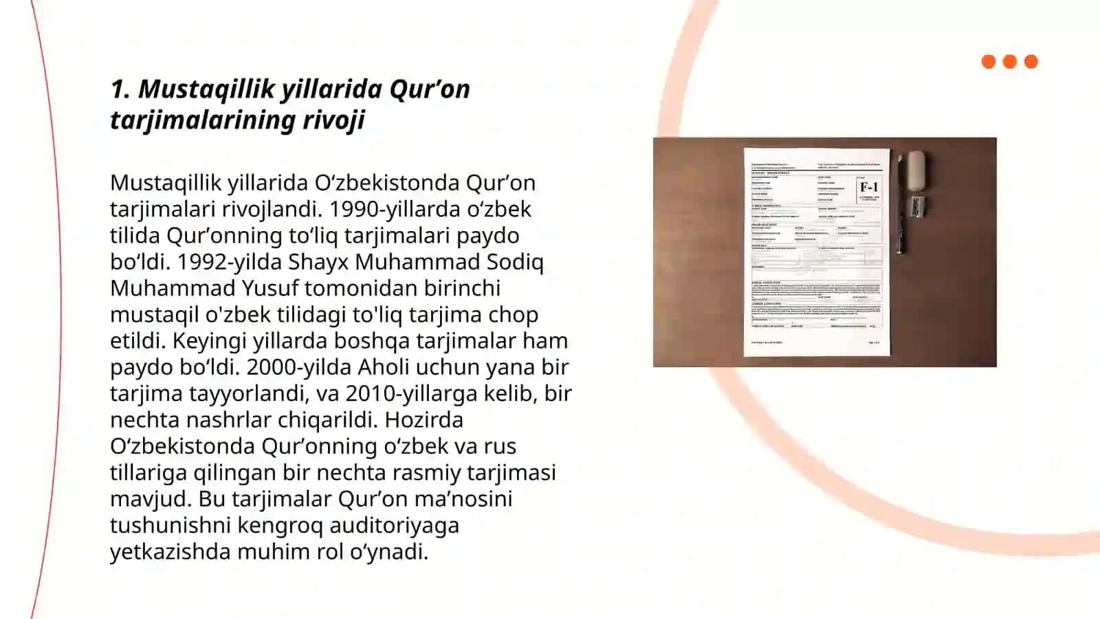 Mustaqillik yillarida Qurʼon tarjimalarining rivoji 3