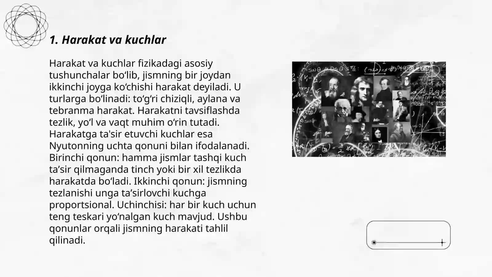 Harakat va kuchlar fizikasi 3