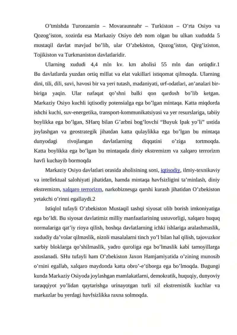 Tinchlik, hamkorlik va barqarorlik yo'llari 3
