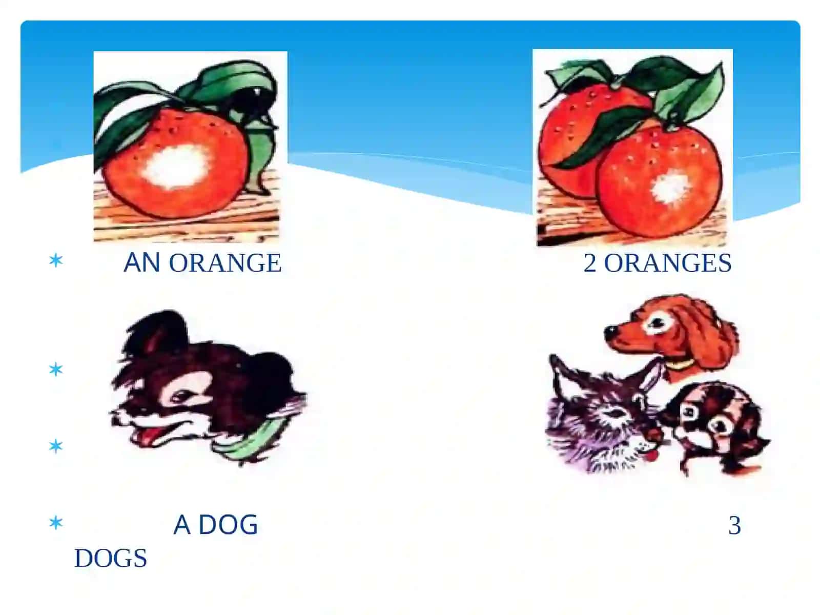 PLURALS OF COUNTABLE NOUNS 3