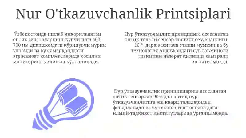 Optik Sensorli O'lchash Asboblarining Ish Prinsiplari 3