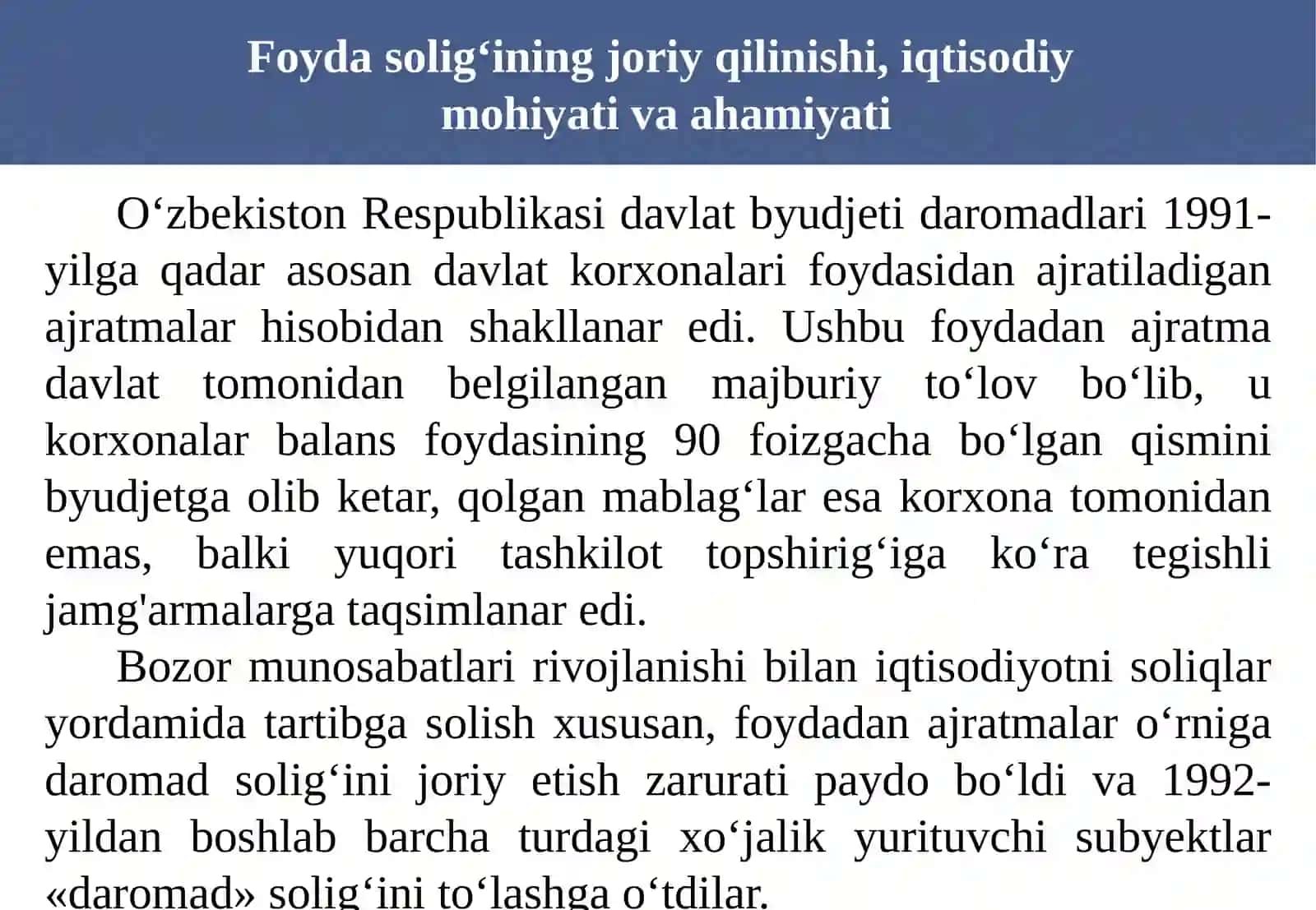 FOYDA SOLIG’I 3