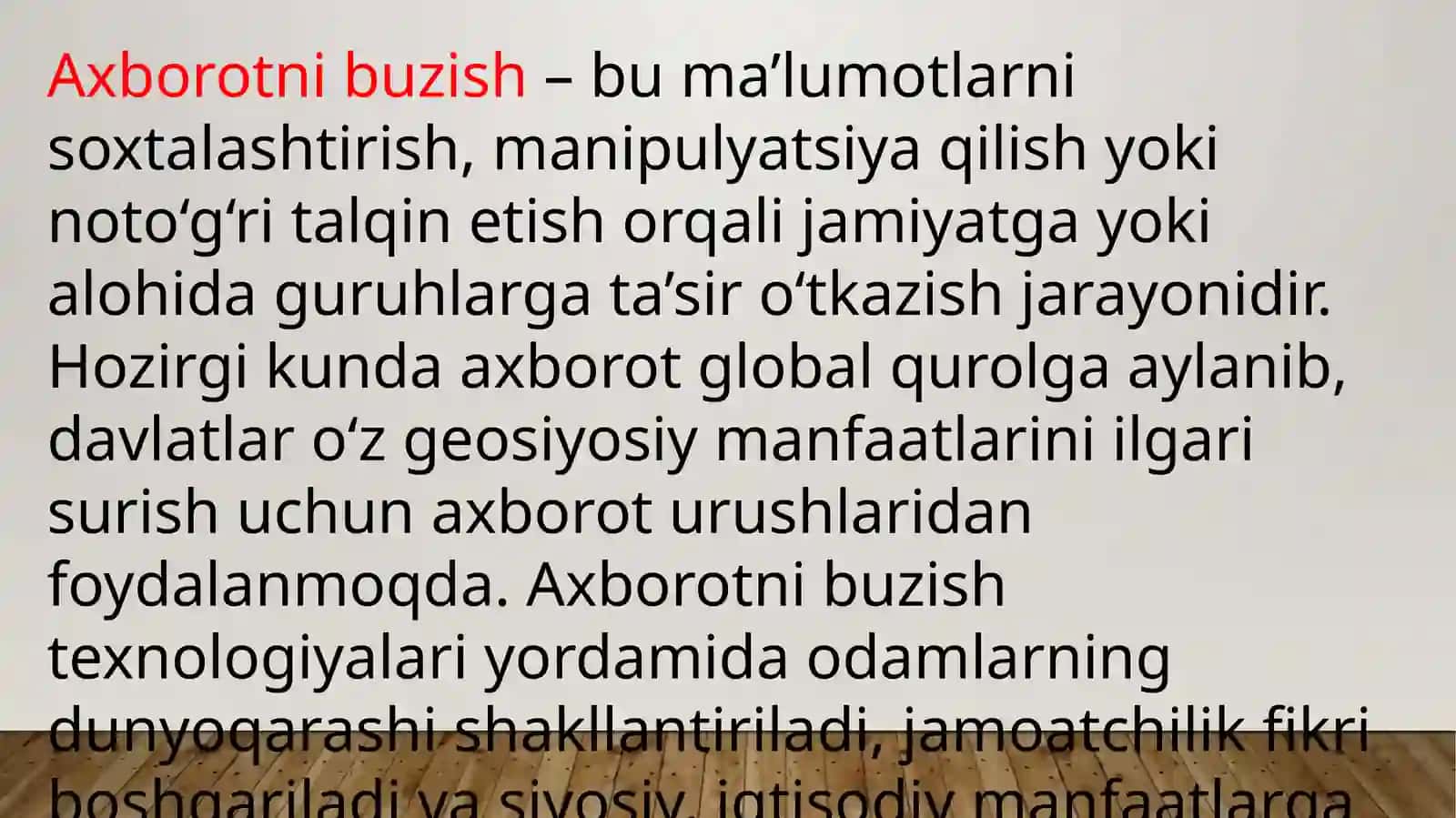 Axborotni Buzilishi va Geosiyosiy Manfaatlari 3
