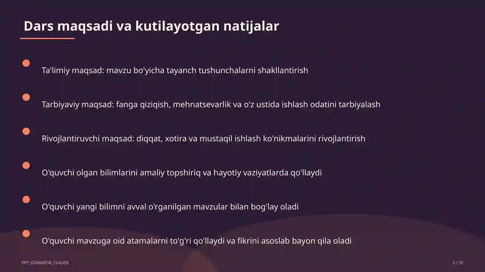 Kombinatorika elementlari: sanash qoidalari (6-sinf) 3