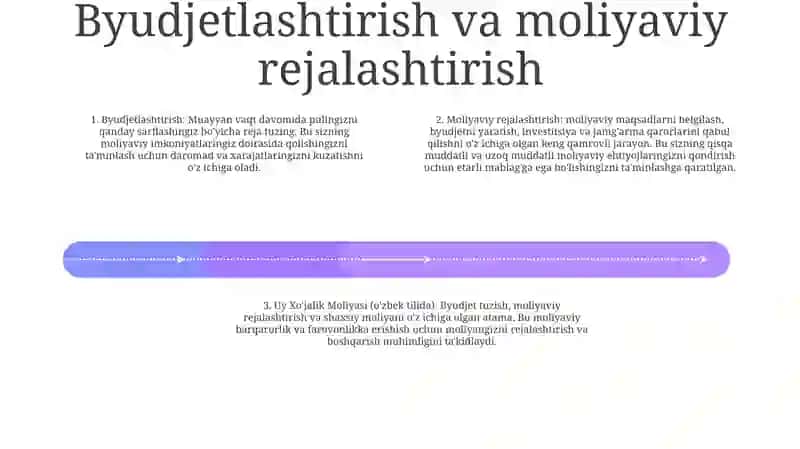 Uy Xo'Jalik Moliyasi 3