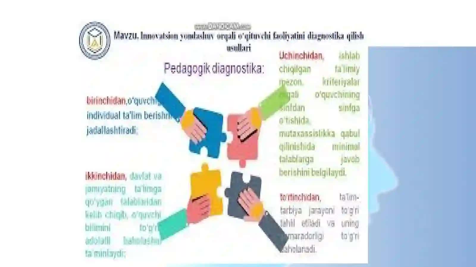Pedagogik diagnostika mazmuni 3