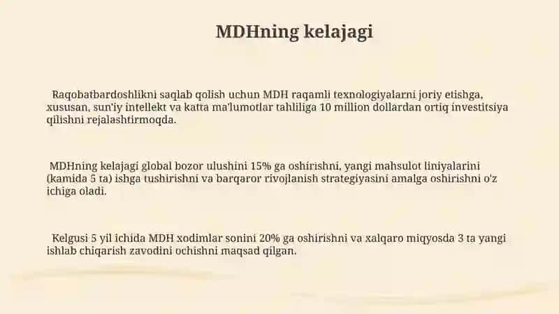 MDH ning tashkil topishi 3
