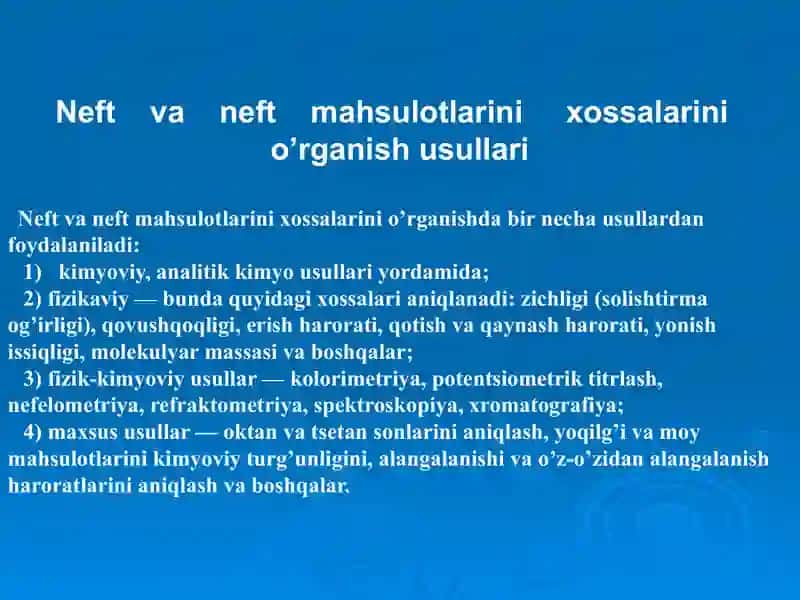Neft va Tabiiy Gaz Mahsulotlari 3