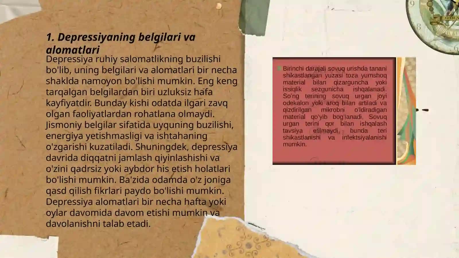 Depressiya va uning belgilari 3