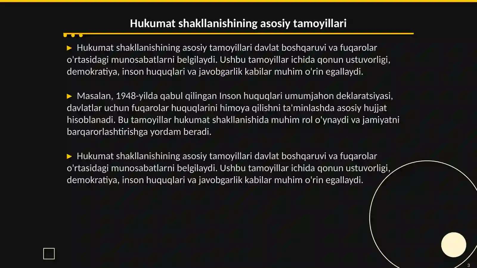 Hukumat shakllanishining zamonaviy modellari 3